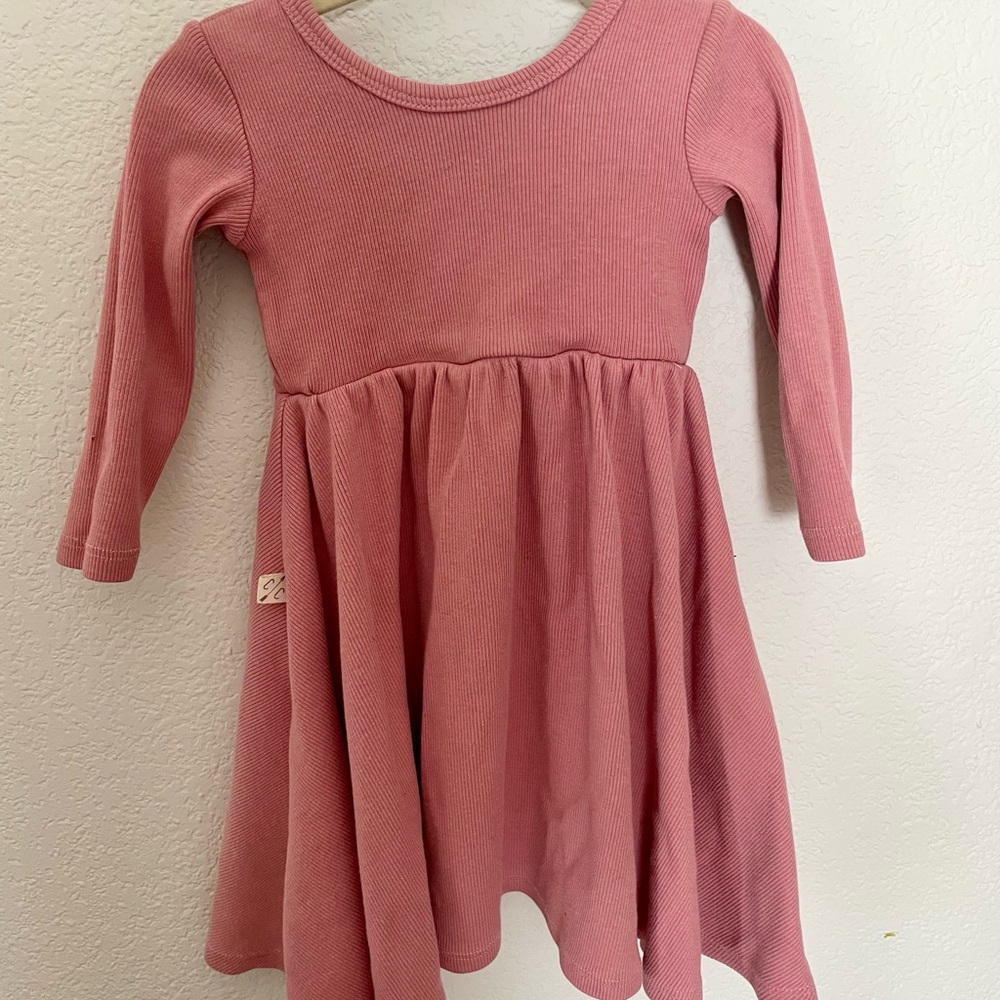 Long-Sleeve Swing Kids Dresses